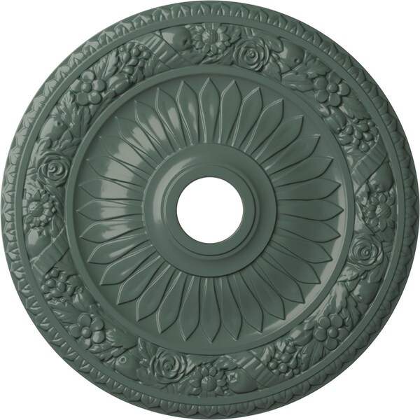 Ekena Millwork Bellona Ceiling Medallion (Fits Canopies up to 3 5/8"), 23 5/8"OD x 3 5/8"ID x 1 1/8"P, Cloud Burst CM23BECBF - main